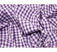 45" wide 1/4" Check Corded Gingham Dress Fabric Purple - per metre