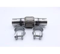 45 x 100/210mm Flexible Exhaust Pipe Clamp-on Flexi Tube Joint Stainless Steel