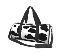 45 x 23 x 23 cm Sports Bag, Black Cartoon Simple Cow Gym Bag for Women and Men