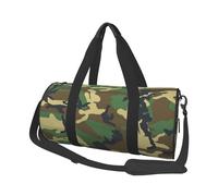 45 x 23 x 23 cm Sports Bag, Classic Black Camo Gym Bag for Women and Men