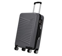 45 x 36 x 20cm Underseat Cabin Suitcase with Detachable Wheels, EasyJet Cabin Bag, Hard Shell Carry On Luggage, 30L Lightweight Spinner Trolley, Under Seat Hand Luggage for Travel (Dark Grey)