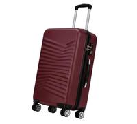45 x 36 x 20cm Underseat Cabin Suitcase with Detachable Wheels, EasyJet Cabin Bag, Hard Shell Carry On Luggage, 30L Lightweight Spinner Trolley, Under Seat Hand Luggage for Travel (Burgundy)