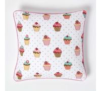(45 x 45 cm) Cotton Cup Cakes Cushion Cover