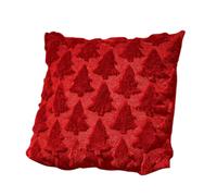 45 x 45cm Soft Fabric Christmas Tree Chair Cushion in Red Samuel Alexander Red One Size