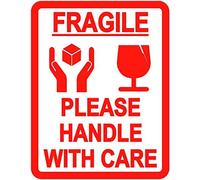 45 x 65mm - 'Fragile' Packing Stickers/Sticky Labels (1000)