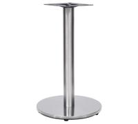 Bistro Table Leg Silver Stainless Steel Ø45x72 cm Heavy Duty Dining Sturdy Base
