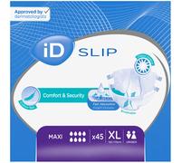 45 x iD Slip Maxi Extra Large Unisex Incontinence Slips | 3 Packs of 15