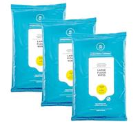 45 x Italian Lemon & Ginger Antibacterial & Antiviral Large Floor Wipes (3 x 15pk), Plant-Based Wipes Made with Botanical Oils, Fast Drying & Streak Free