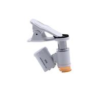 45 X Mobile Phone Clip Microscope Banknote Detection LED UV Light Magnifying Glass Mini for Antique Jewelry Appraisal(White 60X LED)