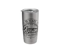 45 Years Being Awesome is Exhausting, 45th Birthday Funny Stainless Steel Insulated Tumbler