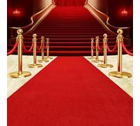 450 GSM Extra Thick Waterproof Red Carpet Runner for Events Decorations, 3X20 Ft Not Slip Red Runner Aisle Runway Rug for Wedding, Party, Banquet, Activity Entrance and Special Events Decorations