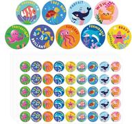 450 Pcs French Inspirational Stickers 1 inch Cartoon Motivational Decals Cadeaux Pour Enseignants Classroom Rewards Labels of Teacher Supplies