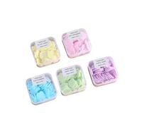 450 Pcs Portable Paper Soap Sheets, Multi-Color Fruit Scented Collection, 450 Single-Use Tablets, Pink Strawberry, Yellow Lemon, Blue Blueberry, Green Apple, Purple Grape