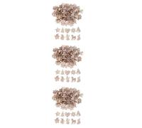 450 Pcs Wood Slice Pendants, Cartoon Hanging Decorations for Trees | Natural Beige Timber, Lightweight Design, Easy Hanging, Suitable for Doors, Wallets, Branches and Festive Random Style