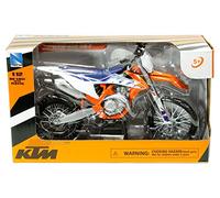 450 SX-F Dirt Bike Motorcycle Orange and White 1/12 Diecast Motorcycle Model by New Ray 58343
