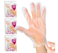 450 X Plastic Disposable Plastic Gloves Protective Catering Home Hairdressing