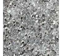 4500 Pieces 6mm Mini Fake Diamond Crystal Gems for Arts and Crafts and Wedding Table Decoration Home and Party Decoration in Silver and Clear (Silver)