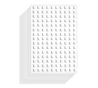 4500 Pieces Clothing Size Round Sticker, Size: L, 1/2" 0.5 inch Self Adhesive Apparel Circle Label Stickers for Clothes T Shirts Trousers Skirt Retail (Diameter: 1.3 cm/13 mm)