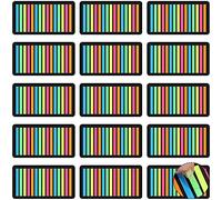 4500 Pieces Page Markers Tabs Colored Index Tabs Neon Text Highlighter Strips Flag Tabs Sticky Page Flags,15 Sets 5 Colors, for Books, Bookmarks, Notebook, Removes Cleanly