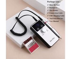 45000RPM Electric Nail Drill Machine Gel Nail Polish Sander Low Noise