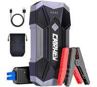 4500A Jump Starter Power Pack, Car Battery Booster Jump Starter Power Bank (up to 8.0L Gas or 8.0L Diesel Engine), Portable Car Starter with LED Flashlight, Jump Pack with Jump Leads
