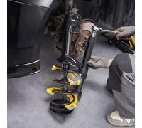 VEVOR Strut Spring Compressor Set, Macpherson Strut Spring Compressor Kit, Interchangeable Fork Strut Coil Extractor Remover Tool, with Yellow Protective Sleeve and Carrying Case