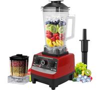 4500W Countertop Blender, Professional Food Processor, 2L Large Capacity Jug Blender with Spare 600ml Grinding Cup, 15 Speed Smoothie Blender for Smoothies, Shakes, Frozen Drinks, Ice, Sauces