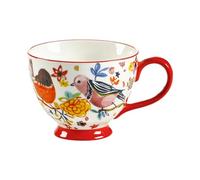 450ml/15oz Creative American Hand-Painted Ceramic Mug Microwave Oven Can Use Large Capacity Breakfast Milk Cereal Cup-Chunlan