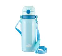 Premium Housewares Mimo Kids Drinks Bottle, Polypropylene, Blue, 450 ml