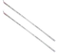 450mm Clip On Led Shelf Kit Warm White 2X Glass Illuminated Kitchen Unit Lights