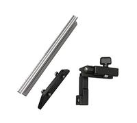 450mm Miter Gauge with Track Stop Table Woodworking Tools Push Handle Simple Backer Aluminum and Bakelite Tools Kit for Adults for Men Home Improvement