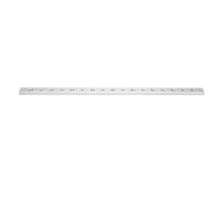 450mm T Slot Jig Miter Track, Aluminum Alloy Woodworking Miter T Track, Anodized Surface for Smooth Operation, Compatible with 30 and 45 Type Slots, DIY Workbench (Silver)
