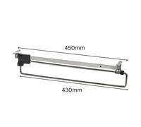 (450mm) Wardrobe Pull Out Clothes Hanger Rail / Extending Rail / Storage Organiser