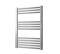 450mm Wide 800mm high Chrome Heated Towel Rail Straight Flat Bathroom Warmer Radiator Rack Central Heating Turkish Zone