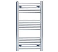 450mm Wide Chrome Heated Bathroom Towel Rail Radiator, 450mm x 900mm