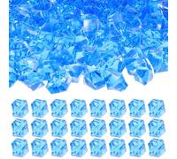 450pcs Acrylic Fake Ice Cubes Decorative Filler | Irregular Crystals, Smooth Finish, Lightweight Reusable Pieces, for Aquariums, Whiskey, Plant Pot Decor