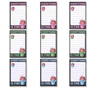 450pcs Dumpster on Fire Sticky Notes, Everything is Fine Cute Fun Pop Up Notes Funny Dumpster on Fire Desk Accessories Supplies for Men Women Coworkers (3 Colors)