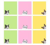 450Sheets Repositionable Adhesive Notes 3x3Inch Colored Adhesive Memopad Remoinder on Journal Planner Books Laptop Color Coded