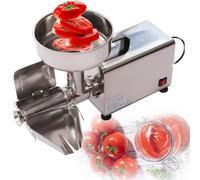 450W Electric Tomato Strainer, 304 Stainless Steel Tomato Mill Machine with Large Funnel, 50-60 Kg/H Pure Copper Motor Food Strainer and Sauce Maker for Tomato Sauce