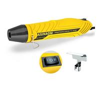 450W Mini Heat Gun, AIUNAOM Hot Air Gun Dual Temperature 250℃/450℃, Fast Heating Non-Slip Handheld Heat Guns with Nozzle for DIY Crafts Resin Shrink Wrap Electronics Candle Making Embossing