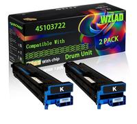 45103722 45103721 45103720 45103719 Compatible for Okidata OKI Drum Unit with Chip ES9541 Printers (2 Pack Black)