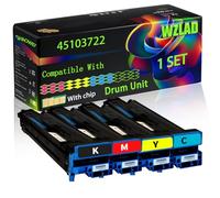 45103722 45103721 45103720 45103719 Compatible for Okidata OKI Drum Unit with Chip Pro 9431DMe 9431dn 9431Ec 9431Ev Printers (4-Pack BK/C/M/Y)