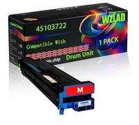 45103722 45103721 45103720 45103719 Compatible for Okidata OKI Drum Unit with Chip Pro 9541dn 9541Ec 9541Ev 9542dn 9542Ec 9542Ev Printers (1 Pack Magenta)