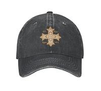 452 Baseball Cap Coptic Orthodox Cross White Dad Hat Unisex Hat Premium Baseball Hat for Travel Golf Workout