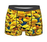 452 Men'S Underwear Trunks Rubber Duck Cool Sunglasses Boxers Shorts Fitted Boxer Pants Comfortable Underwear L
