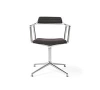Vipp 452 Swivel Special Edition Swivel Chair With Floor Glides Tide/Dark Brown