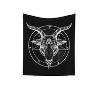 452 Wall Hanging Satan Sign Symbol Pentagram Demon Wall Tapestry Durable Garden Tapestry Trippy Home Decor For Home Office Party 73x95cm