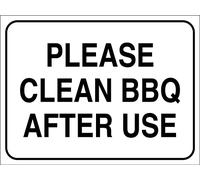 452 Warning Sign Please Clean Bbq After Use Tough Metal Sign Weatherproof Metal Tin Wall Plaque For Outdoor Use,Indoor 20X30Cm