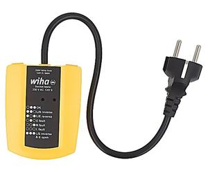 45220 tester: tester for power sockets LED 50Hz 230VAC plug: EU WIHA