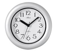 454 Bathroom Clock Shower Clock for Hanging or Standing, Waterproof, Quartz, Analogue, Silver Grey, Ø 17 cm, Modern